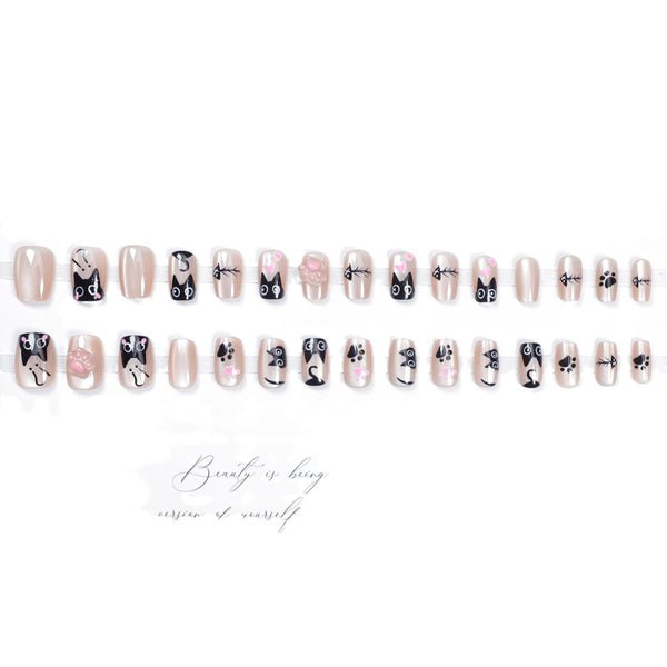 12 Sizes-24 Pcs Press On Nails T059