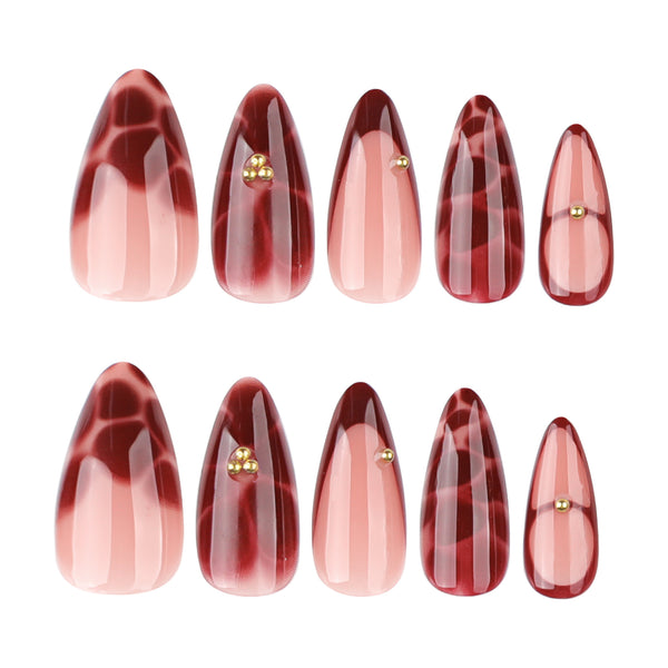 12 Sizes-24 Pcs Press On Nails JP3792