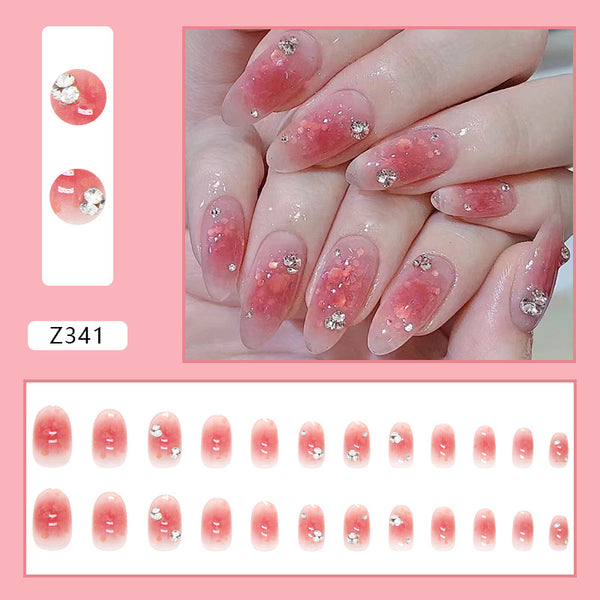 12 Sizes-24 Pcs Press On Nails Z321