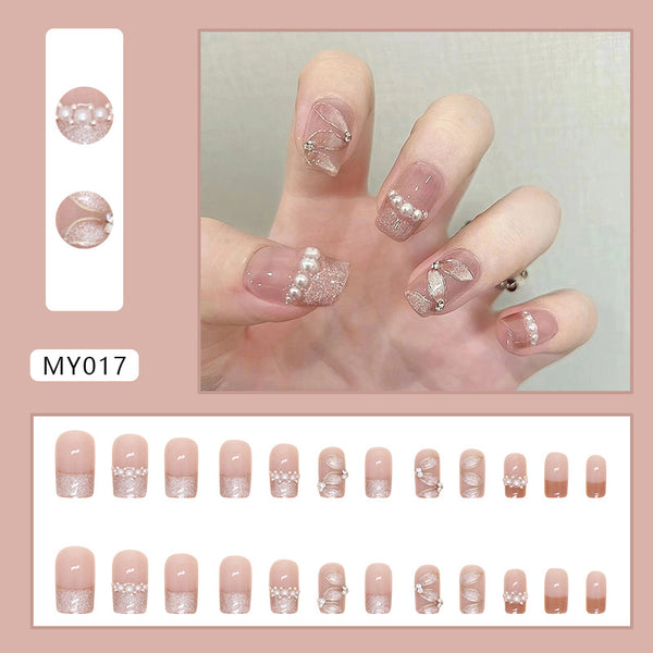 12 Sizes-24 Pcs Press On Nails MY017