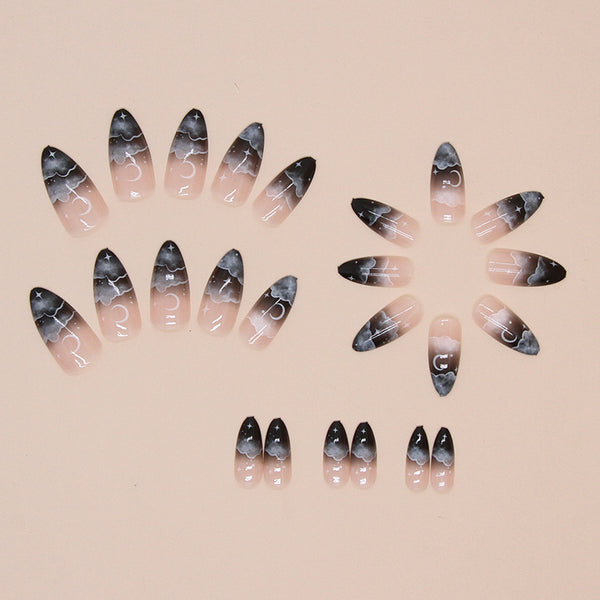 12 Sizes-24 Pcs Press On Nails W1608