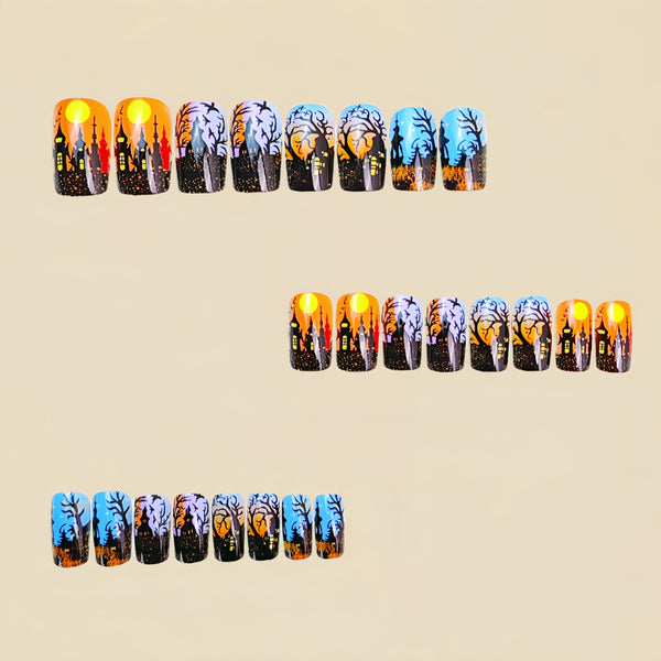12 Sizes-24 Pcs Press On Nails Y839