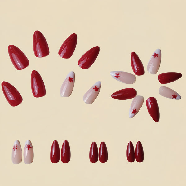 12 Sizes-24 Pcs Press On Nails Y149