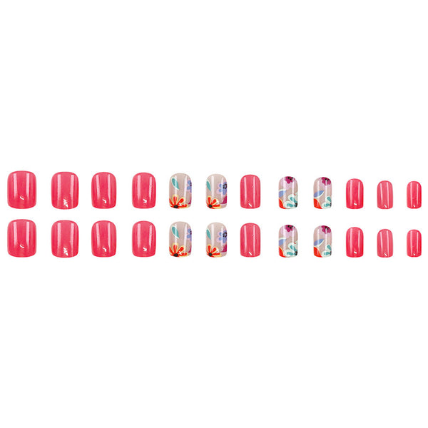 12 Sizes-24 Pcs Press On Nails W1378