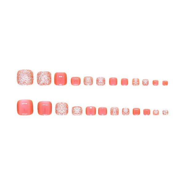 12 Sizes-24 Pcs Press On Nails F141