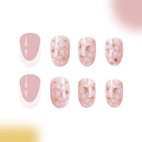 12 Sizes-24 Pcs Press On Nails C639