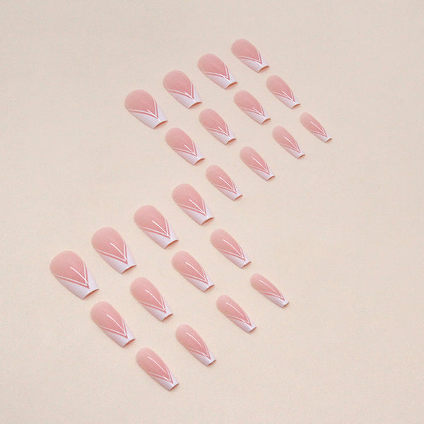 12 Sizes-24 Pcs Press On Nails W1030