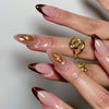12 Sizes-24 Pcs Press On Nails JP4031