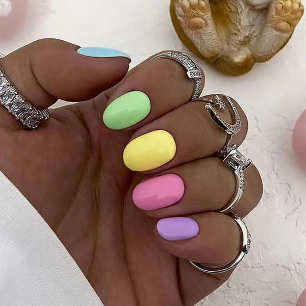 12 Sizes-24 Pcs Press On Nails W1158