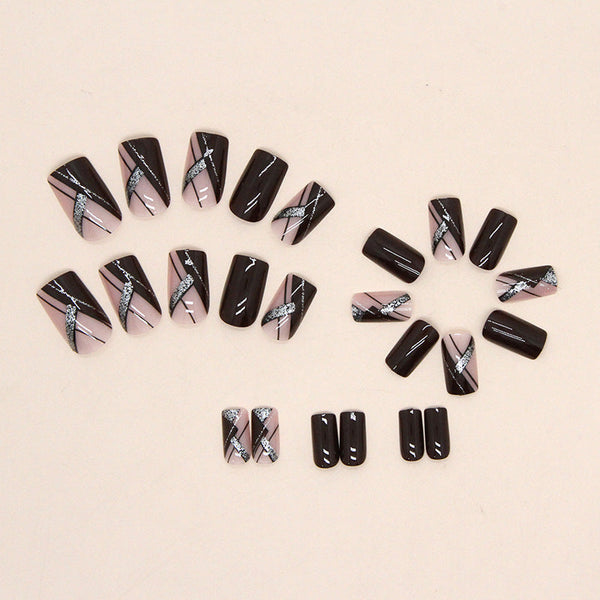 24pcs/Set Press On Nails F027