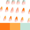 12 Sizes-24 Pcs Press On Nails JP2482