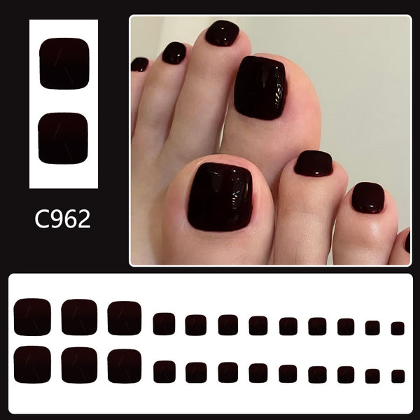 12 Sizes-24 Pcs Press On Nails C962