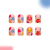12 Sizes-24 Pcs Press On Nails C1671