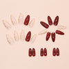 12 Sizes-24 Pcs Press On Nails W1810