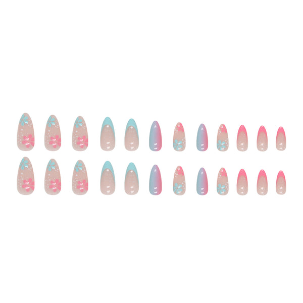 12 Sizes-24 Pcs Press On Nails W601