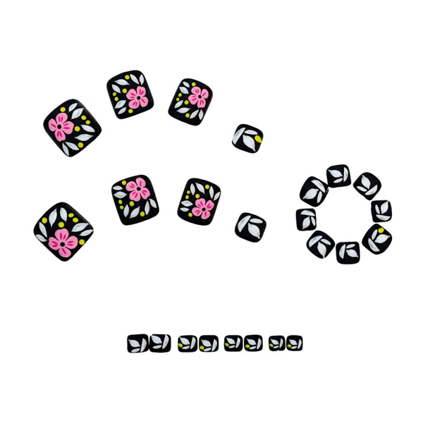 12 Sizes-24 Pcs Press On Nails Y1964