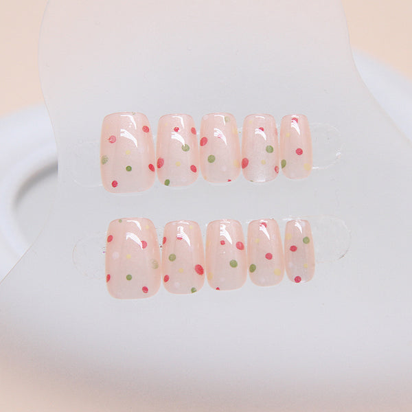 12 Sizes-24 Pcs Press On Nails MY050