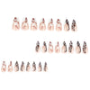 12 Sizes-24 Pcs Press On Nails JP4003