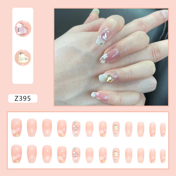 12 Sizes-24 Pcs Press On Nails Z362