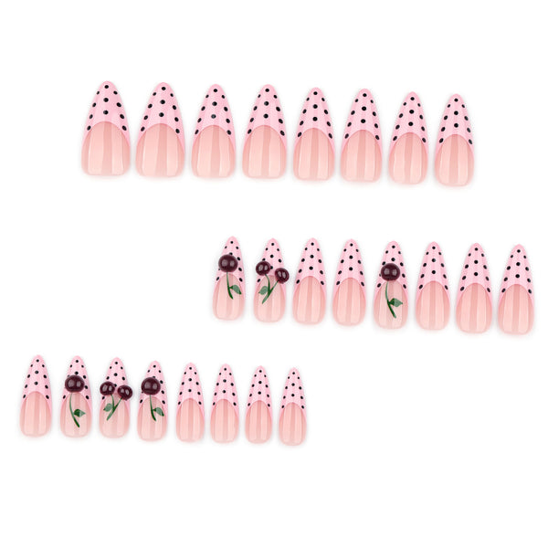 12 Sizes-24 Pcs Press On Nails JP4337