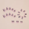 12 Sizes-24 Pcs Press On Nails W1539