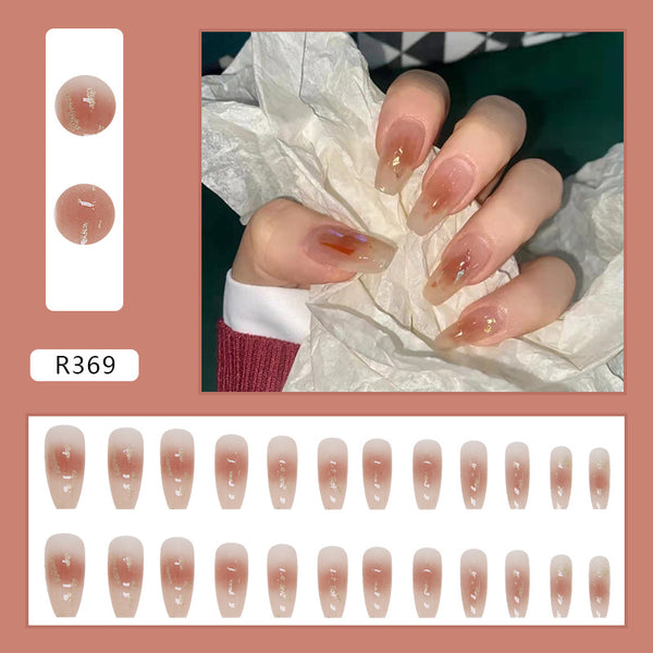 12 Sizes-24 Pcs Press On Nails R361