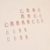 12 Sizes-24 Pcs Press On Nails W1498