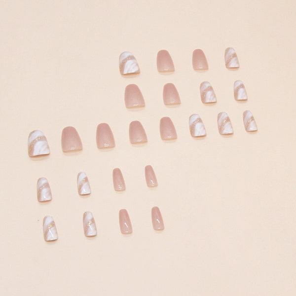 12 Sizes-24 Pcs Press On Nails W1498