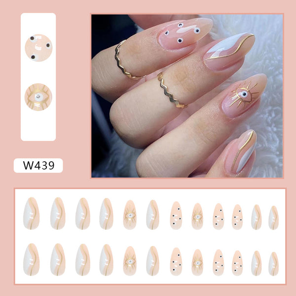 12 Sizes-24 Pcs Press On Nails W406