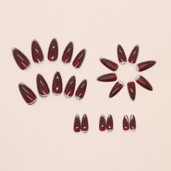 12 Sizes-24 Pcs Press On Nails W1990