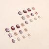 12 Sizes-24 Pcs Press On Nails R716