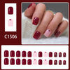 12 Sizes-24 Pcs Press On Nails C1506
