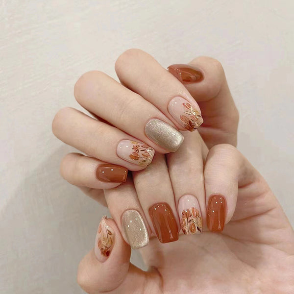 12 Sizes-24 Pcs Press On Nails MY022