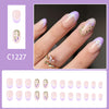 12 Sizes-24 Pcs Press On Nails C1227
