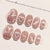 12 Sizes-24 Pcs Press On Nails JP3311