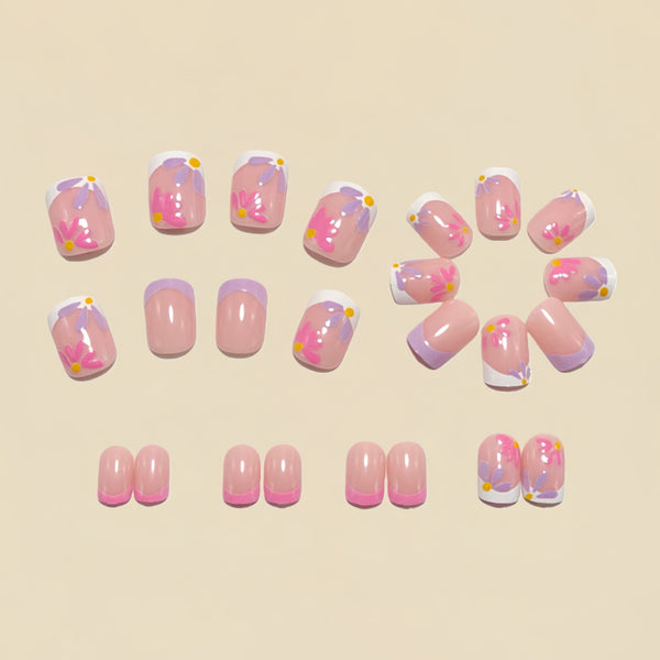12 Sizes-24 Pcs Press On Nails Y1529