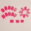 Glossy Pink Short Square Press on Nails