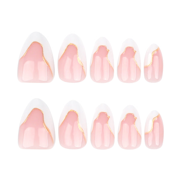 12 Sizes-24 Pcs Press On Nails JP3729