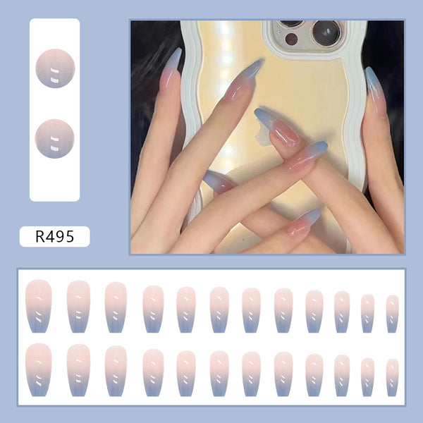 12 Sizes-24 Pcs Press On Nails R495