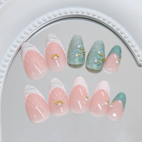 12 Sizes-24 Pcs Press On Nails Z1078