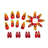 12 Sizes-24 Pcs Press On Nails Y1562