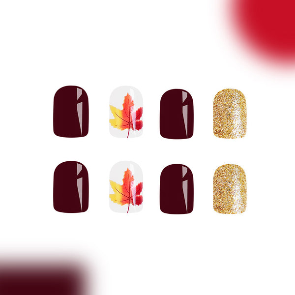 12 Sizes-24 Pcs Press On Nails C626