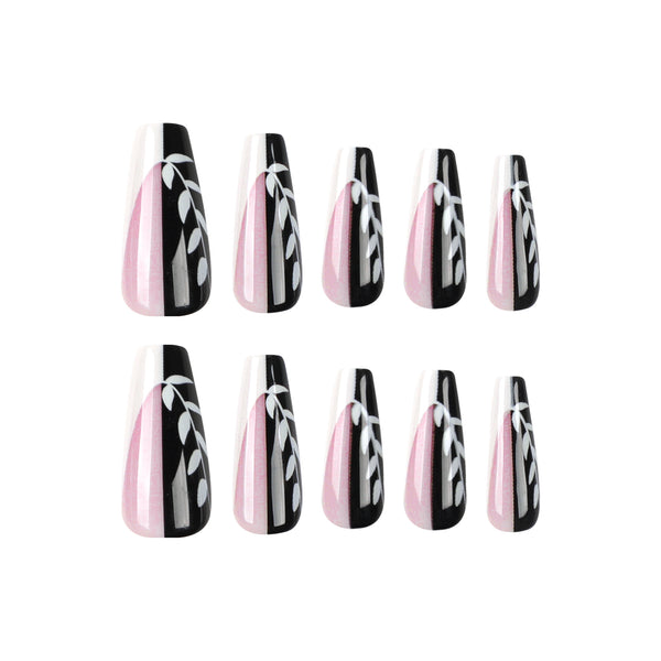 12 Sizes-24 Pcs Press On Nails JP2726