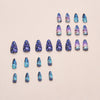 12 Sizes-24 Pcs Press On Nails W1927