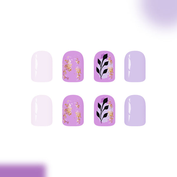 12 Sizes-24 Pcs Press On Nails C1223