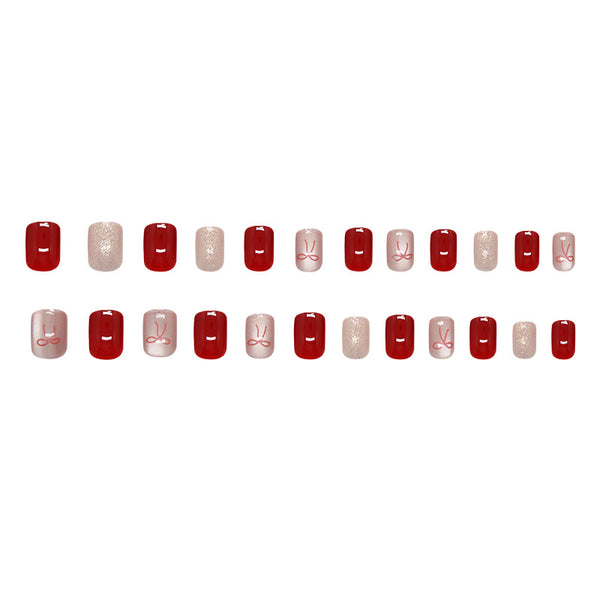 12 Sizes-24 Pcs Press On Nails MY141