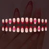 12 Sizes-24 Pcs Press On Nails C1326