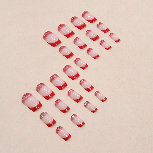 12 Sizes-24 Pcs Press On Nails W859