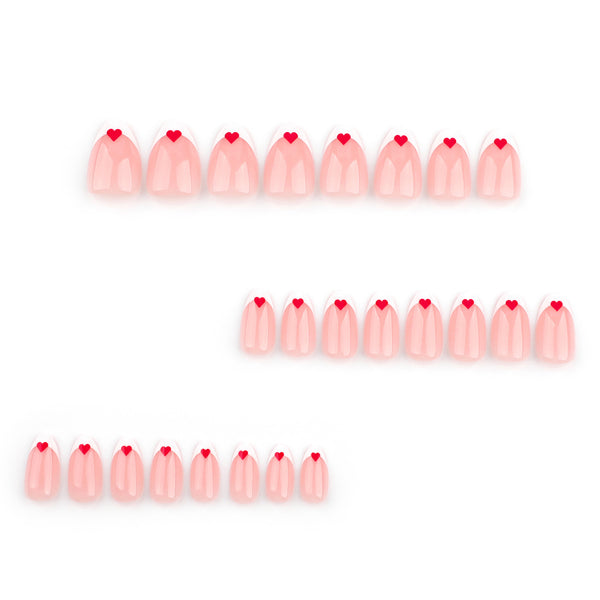 12 Sizes-24 Pcs Press On Nails JP3638