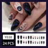 12 Sizes-24 Pcs Press On Nails Y557